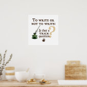 So schreiben oder nicht schreiben poster (Küche)