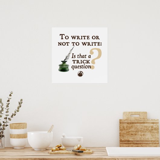 So schreiben oder nicht schreiben poster (Küche)