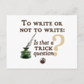 So schreiben oder nicht schreiben postkarte (Vorderseite)