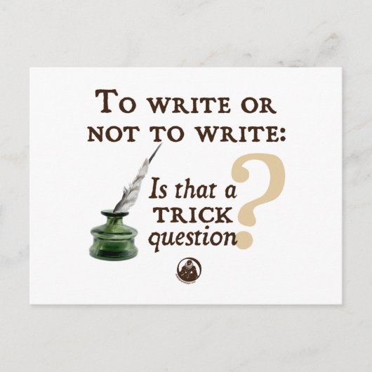 So schreiben oder nicht schreiben postkarte (Vorderseite)