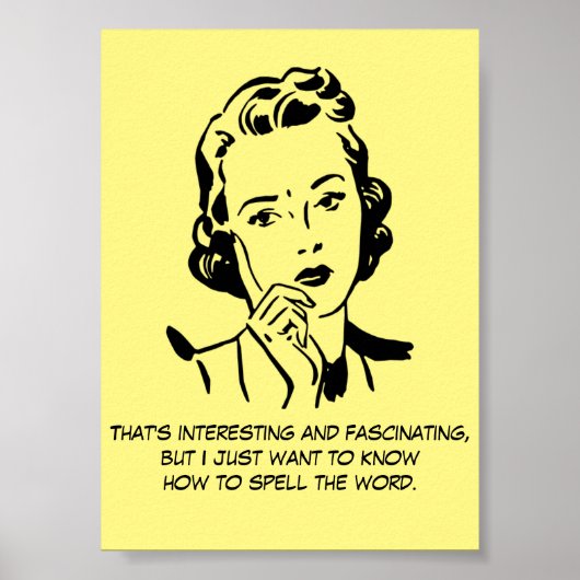 So schreiben Sie das Word Court Reporting Zitat Poster (Vorne)