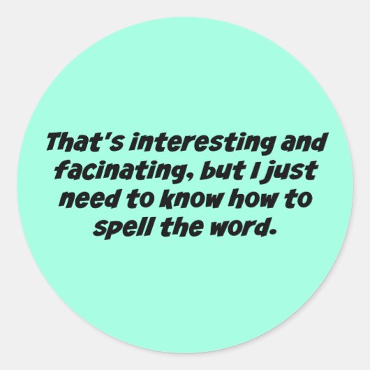 So schreiben Sie das Word Court Reporting Zitat Runder Aufkleber (Vorderseite)