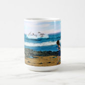 So sehen Sie die Delfine Kaffeetasse (Mittel)
