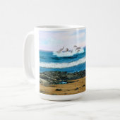 So sehen Sie die Delfine Kaffeetasse (Vorderseite Links)