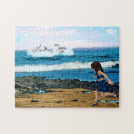 So sehen Sie die Delfine Puzzle