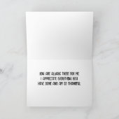 SO SEHR DANKBAR FÜR "SIE" DANKE SIE KARTE (Innenseite)