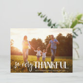 So sehr dankbare kundenspezifische Farbe der | Dankeskarte (Stehend Vorderseite)