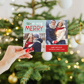 So sehr froh 2 Foto Collage Ferienkarte Magnetkarte