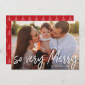 So sehr froh Weihnachten handgeschriebenes Script- (Vorne/Hinten)