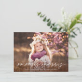 So sehr froh Weihnachten handgeschriebenes Script- (Stehend Vorderseite)