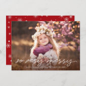 So sehr froh Weihnachten handgeschriebenes Script- (Vorne/Hinten)