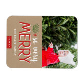 So sehr frohe Ferien Foto Magnet (Horizontal)