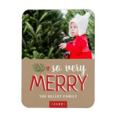 So sehr frohe Ferien Foto Magnet (Vertikal)