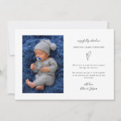 So sehr Frohe Holiday Baby Foto Ankündigung (Rückseite)