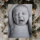 So sehr frohe Weihnachtsgeburt Ankündigung