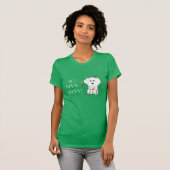 SO SEHR FRÖHLICH! Bichon Frise Weihnachtslichter T-Shirt (Vorne ganz)