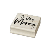 So sehr fröhliche Feiertagskraft Gummistempel (Stempel)
