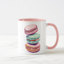So sehr süß | Vintager Aquarellmakaron Tasse