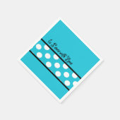 So servieren Sie mit Liebe Blue Party Paper Napkin Serviette (Ecke)