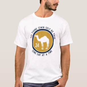 So Sie selbst wahr sein - Gold/Blue-Logo T-Shirt
