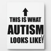 So sieht Autismus aus! Fotoplatte (Vorderseite)