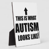 So sieht Autismus aus! Fotoplatte (Seite)