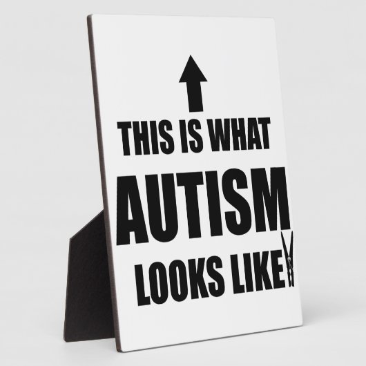 So sieht Autismus aus! Fotoplatte (Seite)
