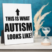 So sieht Autismus aus! Fotoplatte (Seite)