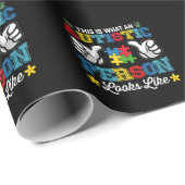 So sieht Autismus aus Geschenkpapier (Rolleneckpunkt)