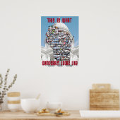 So sieht Demokratie aus Poster (Küche)