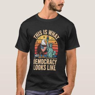 So sieht Demokratie aus wie die Hände von Aktivist T-Shirt