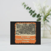 So sieht der dreieckige atlantische Handel aus Postkarte (Stehend Vorderseite)