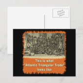 So sieht der dreieckige atlantische Handel aus Postkarte (Vorne/Hinten)