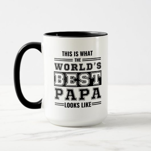 So sieht die beste Papa der Welt aus Tasse (Links)