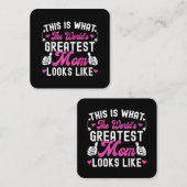 So sieht die größte Mama der Welt aus wie Mothe Quadratische Visitenkarte (Vorne/Hinten)