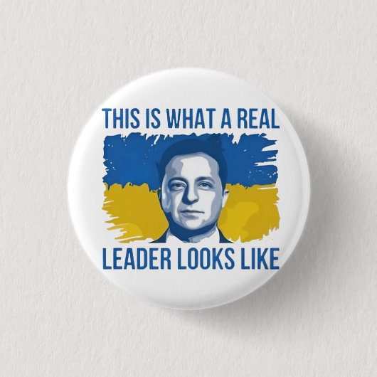 So sieht ein echter Führer aus wie die Ukraine Button (Vorderseite)