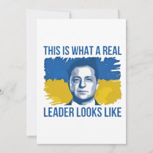 So sieht ein echter Führer aus wie die Ukraine Einladung