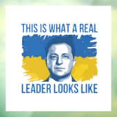 So sieht ein echter Führer aus wie die Ukraine Fensteraufkleber (Blatt 3)