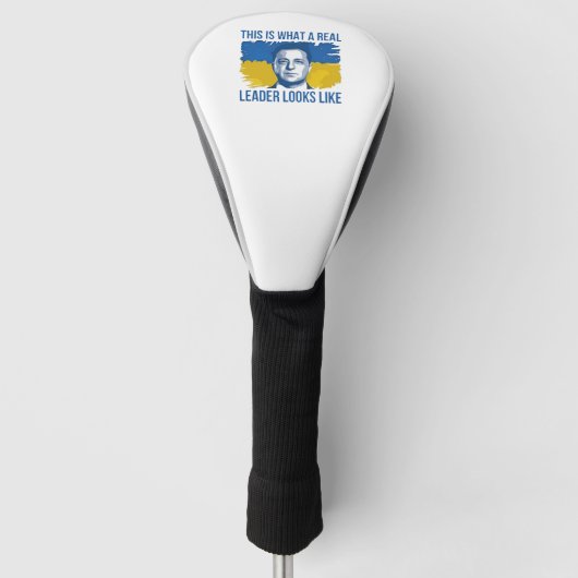 So sieht ein echter Führer aus wie die Ukraine Golf Headcover (Vorderseite)