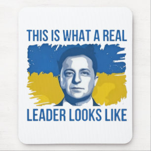 So sieht ein echter Führer aus wie die Ukraine Mousepad