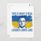 So sieht ein echter Führer aus wie die Ukraine Postkarte (Vorne/Hinten)