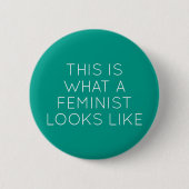 So sieht ein Feminist aus Button (Vorderseite)