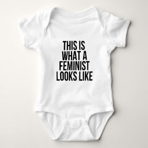 So sieht ein Feminist aus - Feminismus Baby Strampler