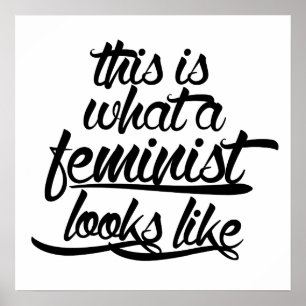 So sieht ein Feminist aus Poster