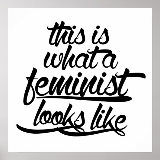 So sieht ein Feminist aus Poster (Vorne)