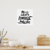 So sieht ein Feminist aus Poster (Küche)