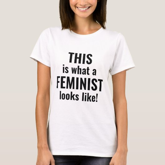 So sieht ein Feminist aus T-Shirt (Vorderseite)