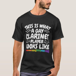 So sieht ein Gay Clarinet Player aus T-Shirt