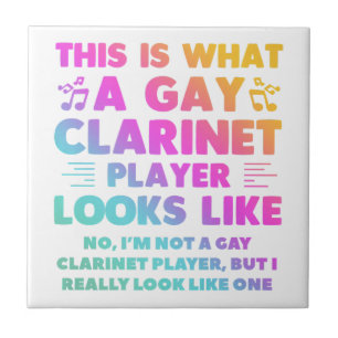 So sieht ein Gay Clarinet Player aus wie LGBT Fliese