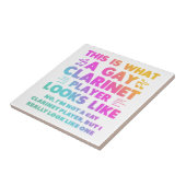 So sieht ein Gay Clarinet Player aus wie LGBT Fliese (Seite)